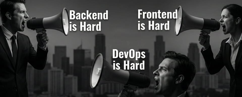 Stop Comparing: Backend, Frontend, DevOps - What’s Actually Hard?